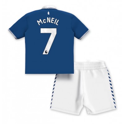 Fotballdrakt Barn Everton Dwight McNeil #7 Hjemmedraktsett 2023-24 Kortermet (+ Korte bukser)